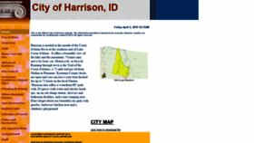 What Cityofharrisonidaho.com website looked like in 2019 (5 years ago)