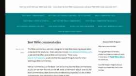 What Commentaryonthebible.com website looked like in 2019 (5 years ago)