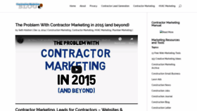 What Constructionmarketingblog.com website looked like in 2019 (5 years ago)