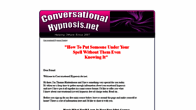 What Conversationalhypnosis.net website looked like in 2019 (5 years ago)