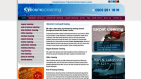 What Cosmocleaning.co.uk website looked like in 2019 (5 years ago)