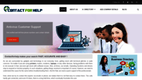 What Contactforhelp.com website looked like in 2019 (5 years ago)