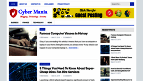 What Cybermania.org website looked like in 2019 (5 years ago)