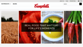 What Campbellsoup.ca website looked like in 2019 (5 years ago)
