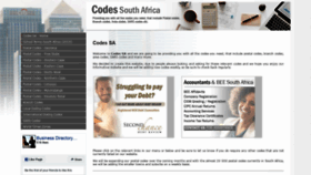What Codes-sa.co.za website looked like in 2019 (5 years ago)