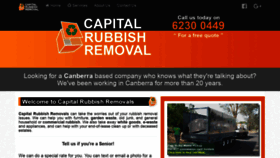 What Capitalrubbishremovals.com.au website looked like in 2019 (5 years ago)