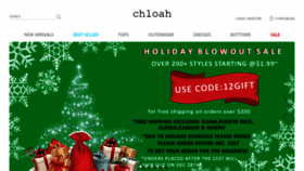 What Chloah.com website looked like in 2019 (5 years ago)
