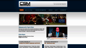 What Charlottesportsmedicine.com website looked like in 2019 (5 years ago)