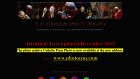 What Catholicpressphoto.com website looked like in 2019 (5 years ago)
