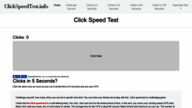 What Clickspeedtest.info website looked like in 2019 (5 years ago)