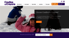 What Cradlestocrayons.org website looked like in 2019 (5 years ago)