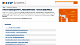 What Cargos.axesor.es website looked like in 2019 (5 years ago)