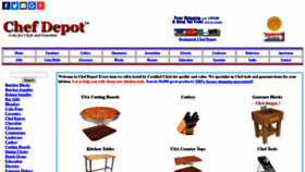 What Chefdepot.net website looked like in 2019 (5 years ago)