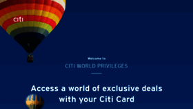What Citiworldprivileges.com website looked like in 2019 (5 years ago)