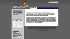 What Conciencia.net website looked like in 2019 (5 years ago)