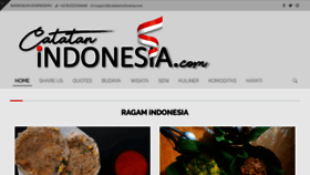 What Catatanindonesia.com website looked like in 2019 (5 years ago)
