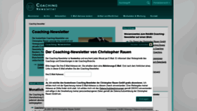 What Coaching-newsletter.de website looked like in 2019 (5 years ago)