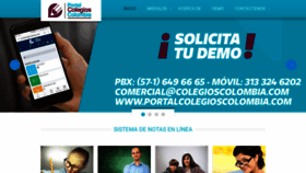 What Colegioscolombia.net website looked like in 2019 (5 years ago)