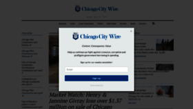 What Chicagocitywire.com website looked like in 2019 (5 years ago)