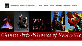What Chineseartsalliance.org website looked like in 2019 (5 years ago)