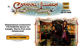 What Carnivalofillusion.com website looked like in 2019 (5 years ago)