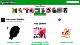 What Chatsticker.com website looked like in 2019 (5 years ago)