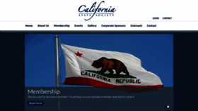 What Californiastatesociety.com website looked like in 2019 (5 years ago)