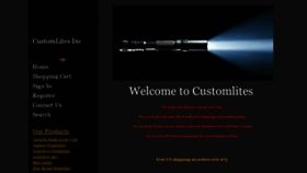 What Customlites.com website looked like in 2019 (5 years ago)