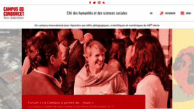 What Campus-condorcet.fr website looked like in 2019 (5 years ago)