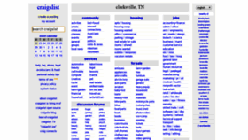 What Clarksville.craigslist.org website looked like in 2019 (5 years ago)