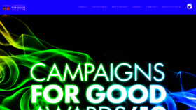 What Campaignsforgoodawards.com website looked like in 2019 (5 years ago)