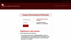 What Campus.ues.edu.sv website looked like in 2019 (5 years ago)
