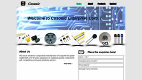 What Cosonic.com website looked like in 2019 (5 years ago)