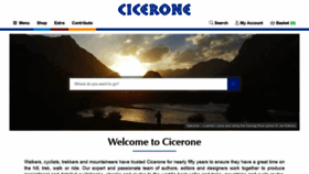 What Cicerone.co.uk website looked like in 2019 (5 years ago)