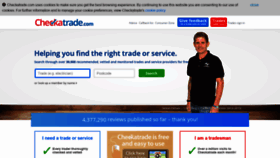 What Checkatrade.com website looked like in 2019 (5 years ago)