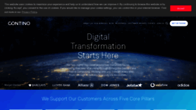 What Contino.io website looked like in 2019 (6 years ago)