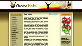 What Chinese-herbs.org website looked like in 2019 (5 years ago)