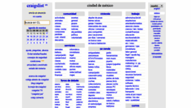 What Craigslist.com.mx website looked like in 2019 (5 years ago)
