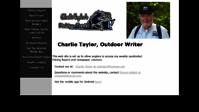 What Charlietaylorfishing.com website looked like in 2019 (5 years ago)
