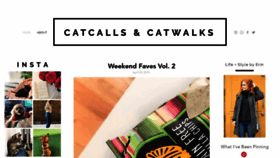What Catcallsandcatwalks.com website looked like in 2019 (5 years ago)