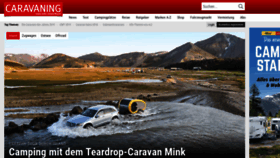 What Caravaning.de website looked like in 2019 (5 years ago)