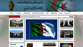 What Consulat-montpellier-algerie.fr website looked like in 2019 (5 years ago)