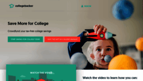 What Collegebacker.com website looked like in 2019 (5 years ago)