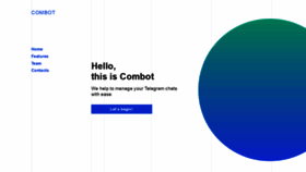What Combot.org website looked like in 2019 (5 years ago)