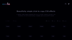 What Cssfx.dev website looked like in 2019 (5 years ago)
