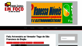 What Cidelandiaemfoco.com.br website looked like in 2019 (4 years ago)