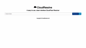 What Cloudresolve.net website looked like in 2019 (4 years ago)