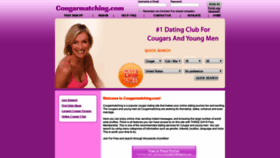 What Cougarmatching.com website looked like in 2019 (6 years ago)