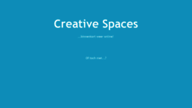What Creativespaces.nl website looked like in 2019 (5 years ago)