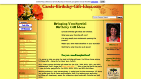 What Carols-birthday-gift-ideas.com website looked like in 2019 (5 years ago)